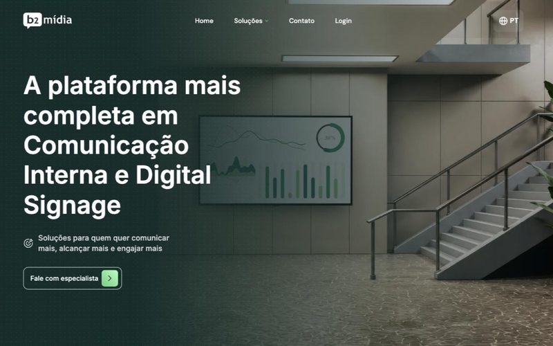 Site do projeto B2 Mídia