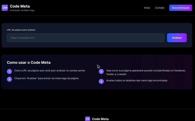 Site do projeto Code Meta