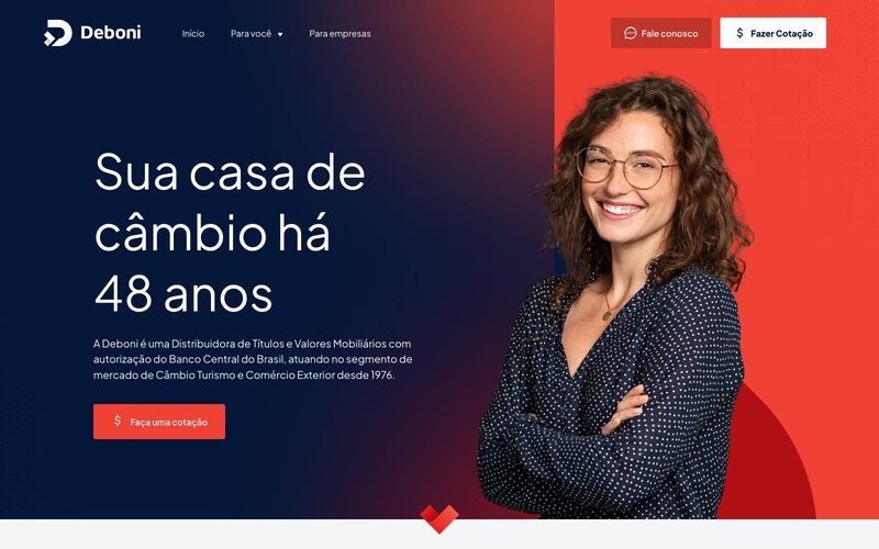 Site do projeto Deboni Câmbio