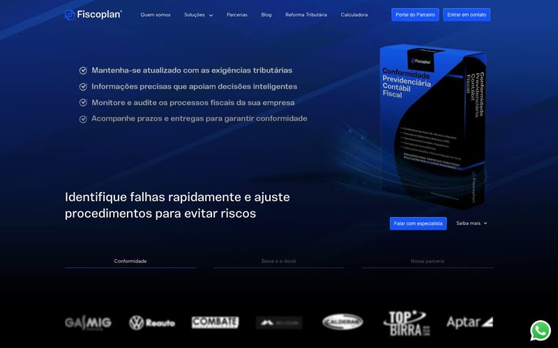 Site do projeto Grupo Fiscoplan