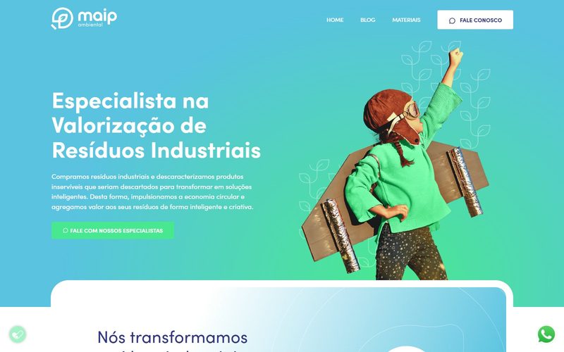 Site do projeto MAIP Ambiental